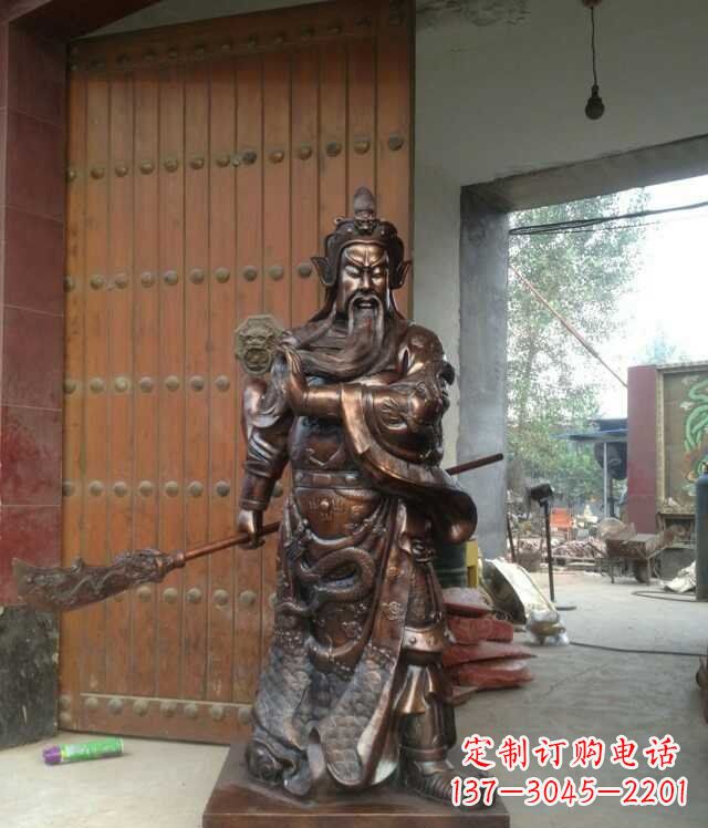 苏州铜雕关公像