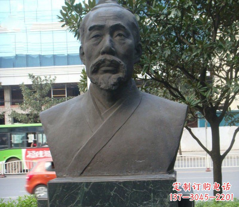 苏州铜雕管仲名人雕塑肖像