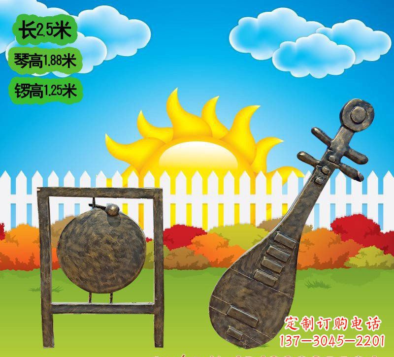 苏州铜雕琵琶雕塑
