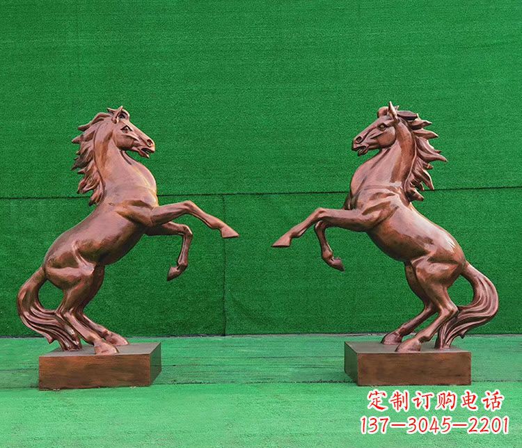 苏州铜雕企业马到成功立马