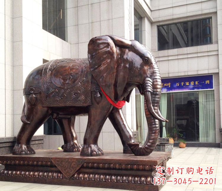 苏州铜雕企业招财大象