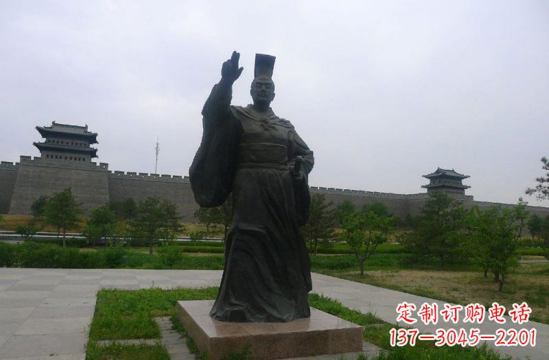 苏州铜雕秦始皇古代名人雕塑