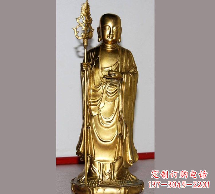 苏州铜雕寺庙佛堂地藏菩萨