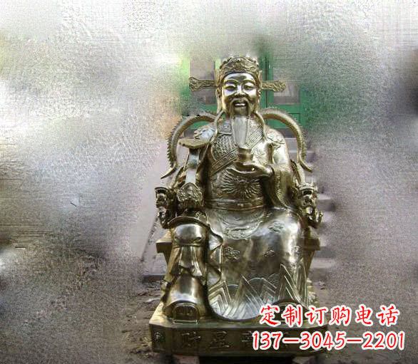 苏州铜雕文财神