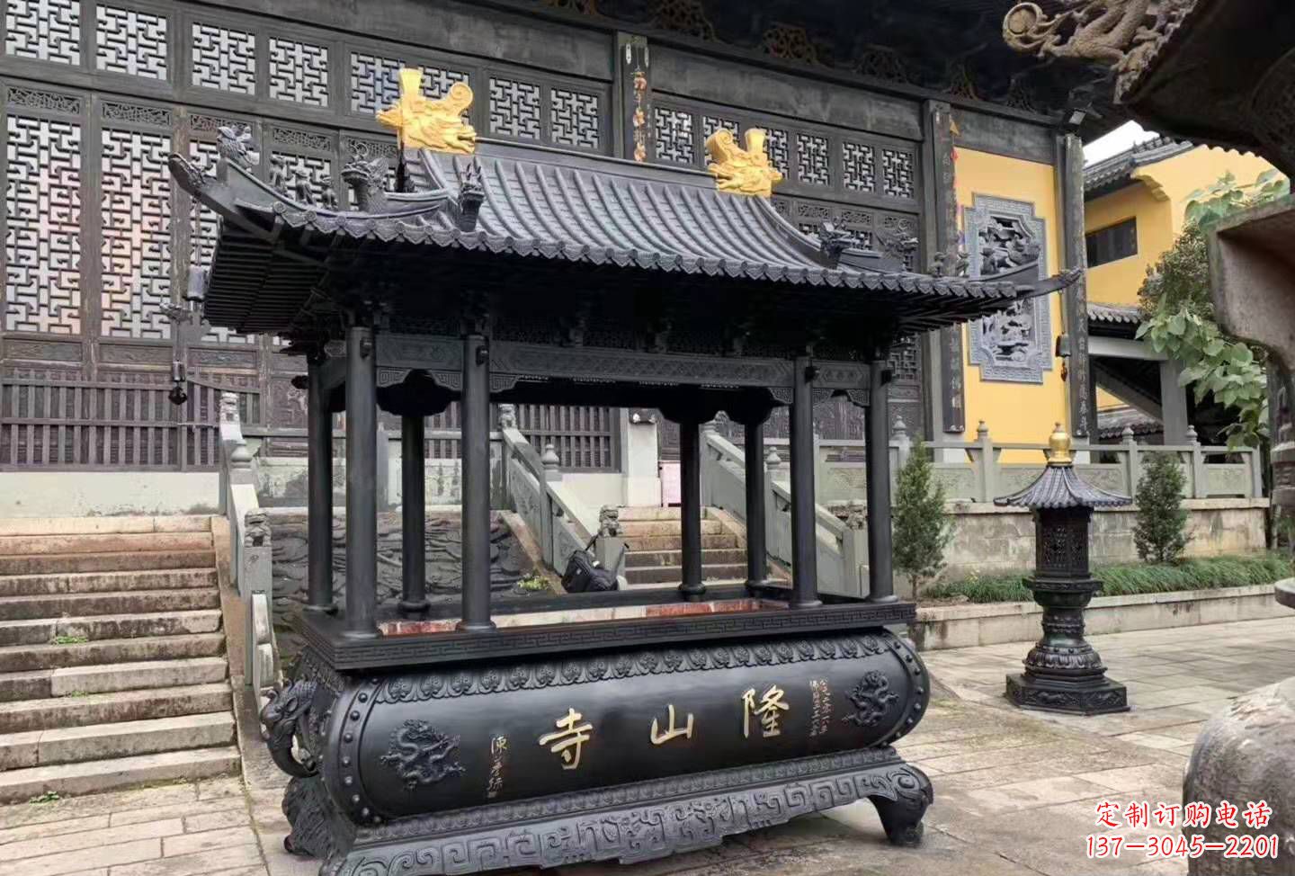 苏州铜雕香炉寺庙景观户外摆件