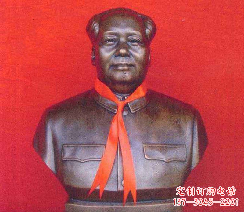 苏州铜雕校园红领巾主席雕塑摆件
