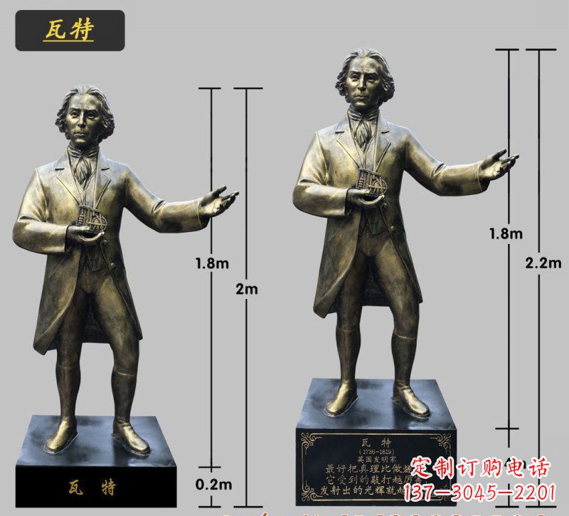 苏州瓦特铜雕像