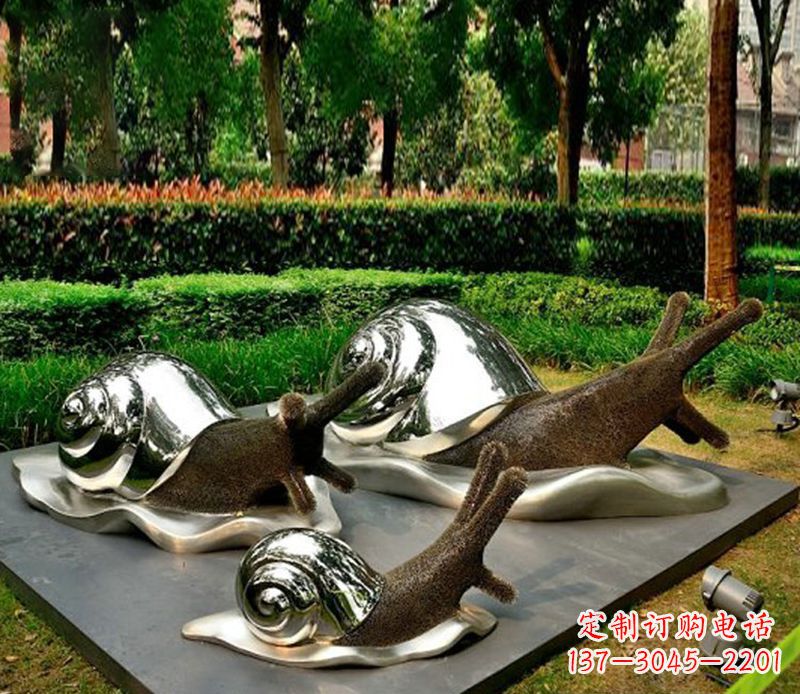 苏州蜗牛雕塑不锈钢