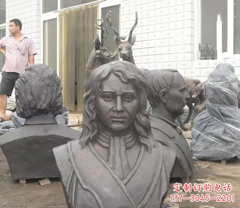 苏州西方名人胸雕铜雕