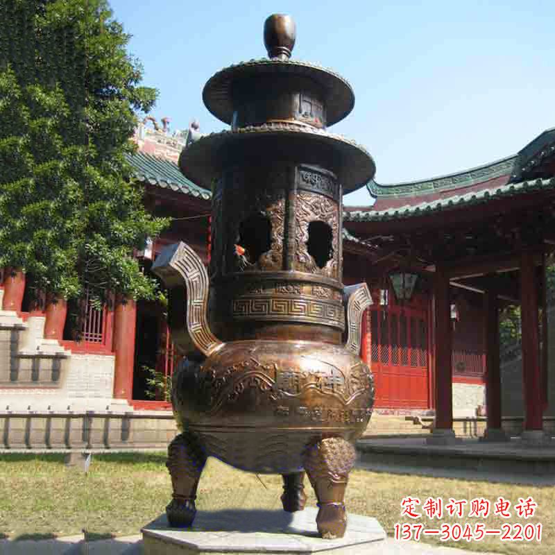 苏州现代铜制香炉铜雕香炉
