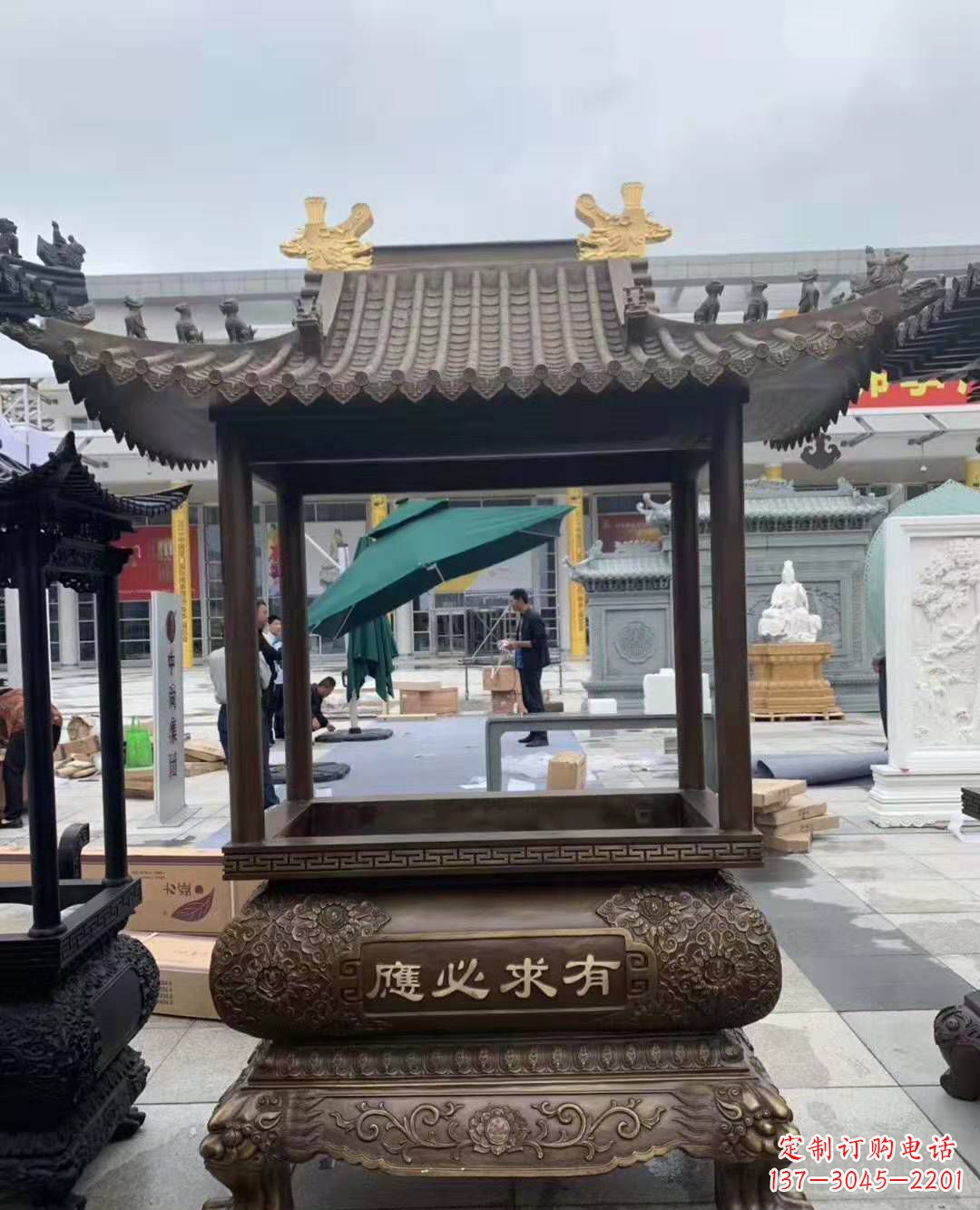 苏州香炉铜雕户外摆件寺庙景观雕塑