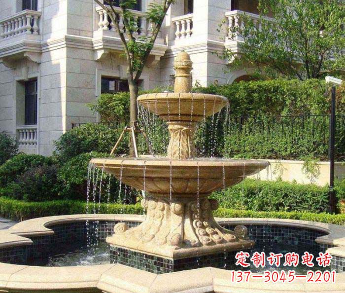 苏州小区景观大型喷泉石雕 (2)
