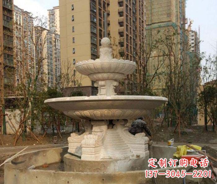苏州小区景观大型喷泉石雕 (3)
