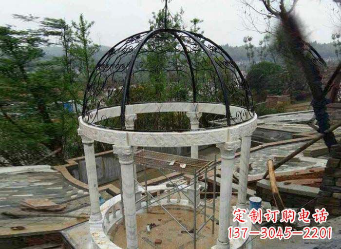 苏州小区欧式圆顶凉亭石雕