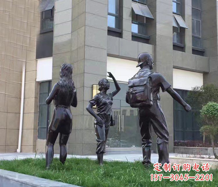 苏州小区铜雕美女人物雕塑