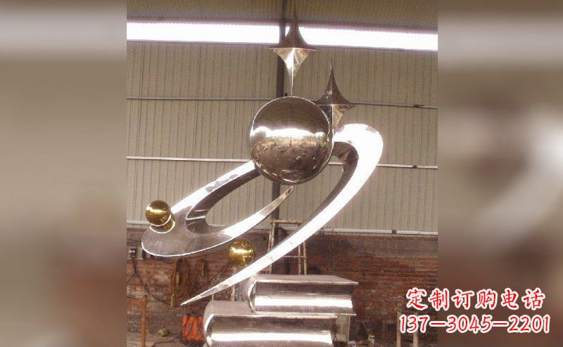 苏州校园不锈钢书籍雕塑
