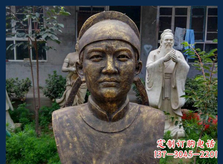 苏州校园古代名人毕昇铜雕