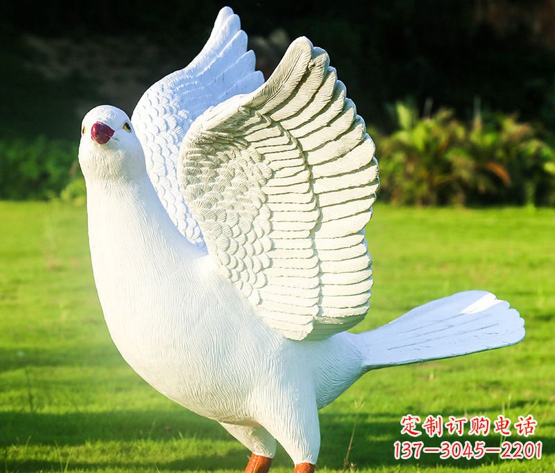 苏州写真雕塑和平鸽