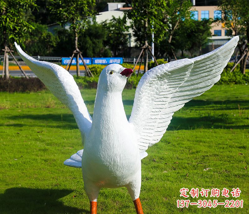 苏州新县和平鸽雕塑