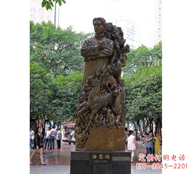 苏州徐悲鸿铜雕