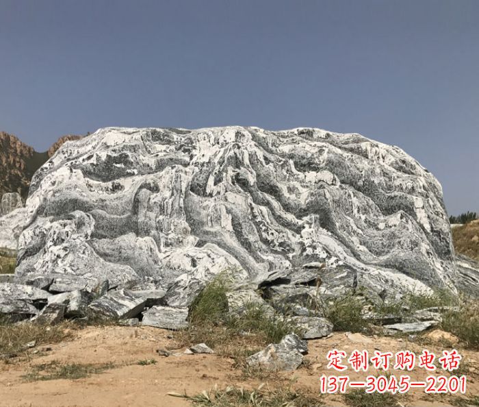 苏州雪浪石假山公园景观石雕 (2)