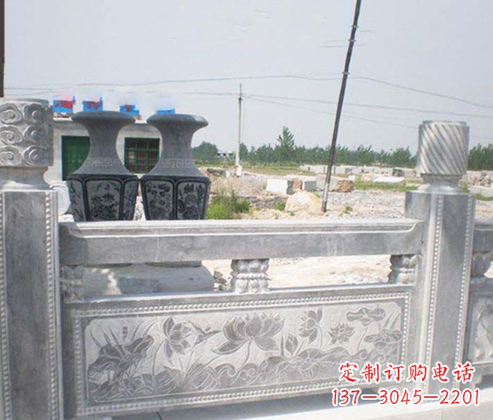 苏州园林仿古石栏板景观石雕 (3)