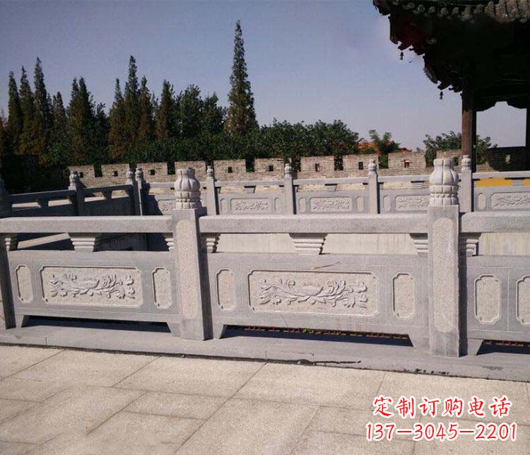 苏州园林仿古石栏板景观石雕 (2)