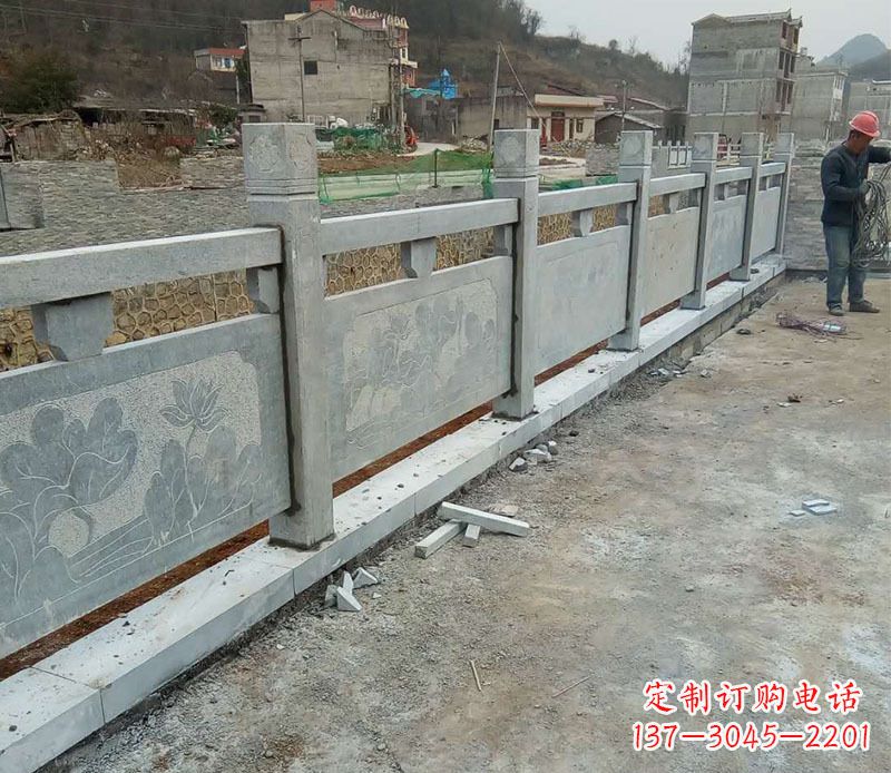 苏州园林仿古石栏板景观石雕 (5)