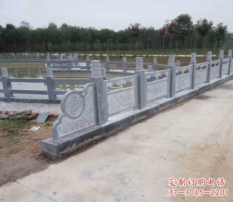 苏州园林仿古石栏板景观石雕 (11)