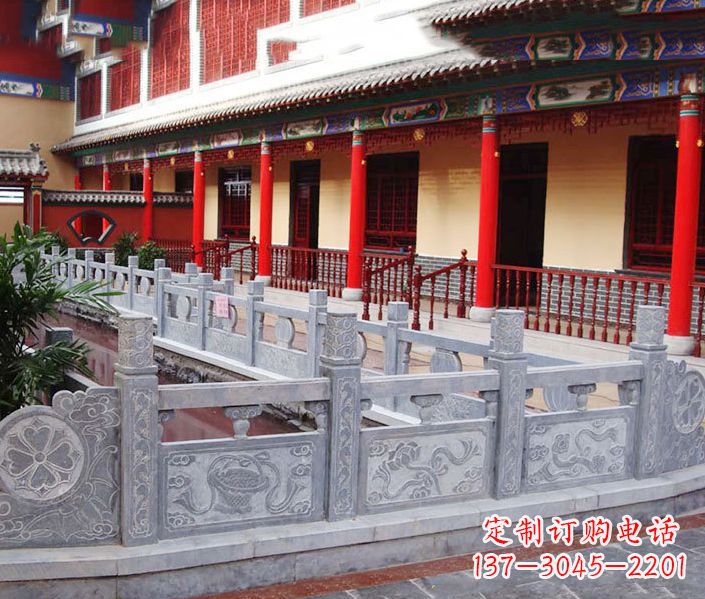 苏州园林仿古石栏板景观石雕 (12)