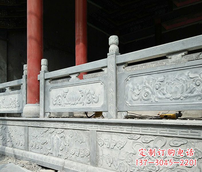 苏州园林仿古石栏板景观石雕_1 (3)