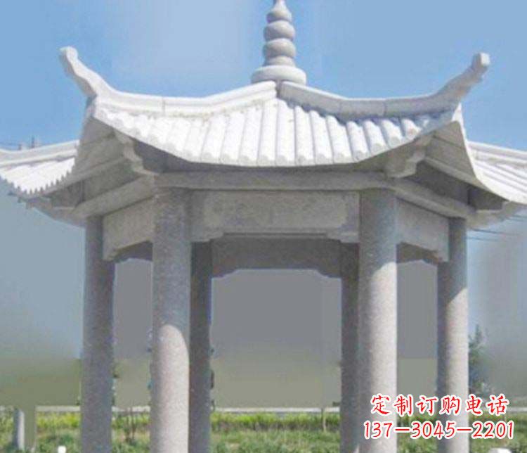 苏州园林仿古石凉亭景观石雕