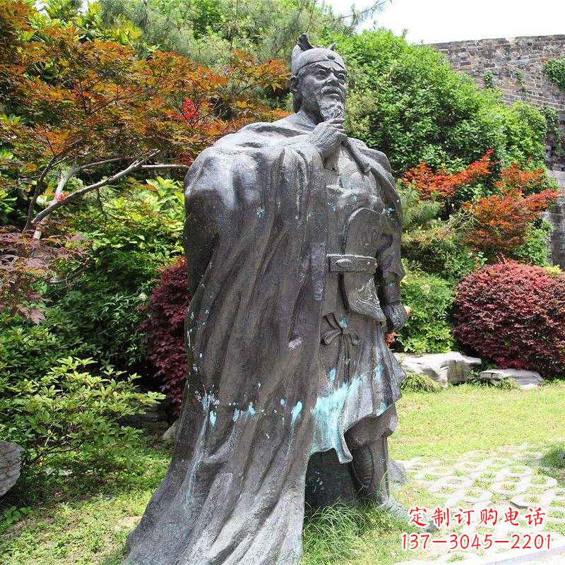 苏州园林历史人物明太祖朱元璋雕塑