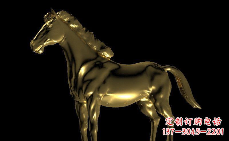 苏州园林马动物景观铜雕