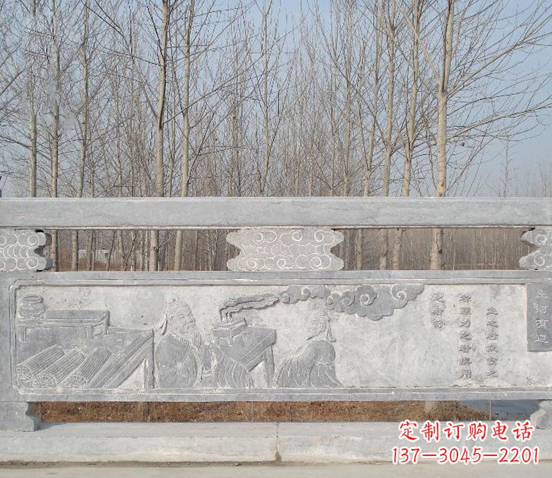 苏州园林石浮雕栏板景观石雕 (3)