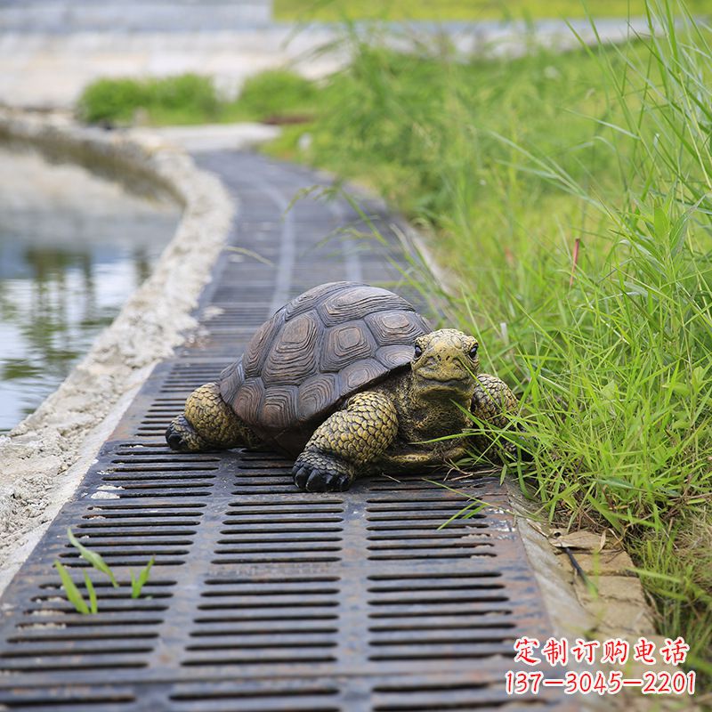 苏州园林水景动物仿真乌龟雕塑