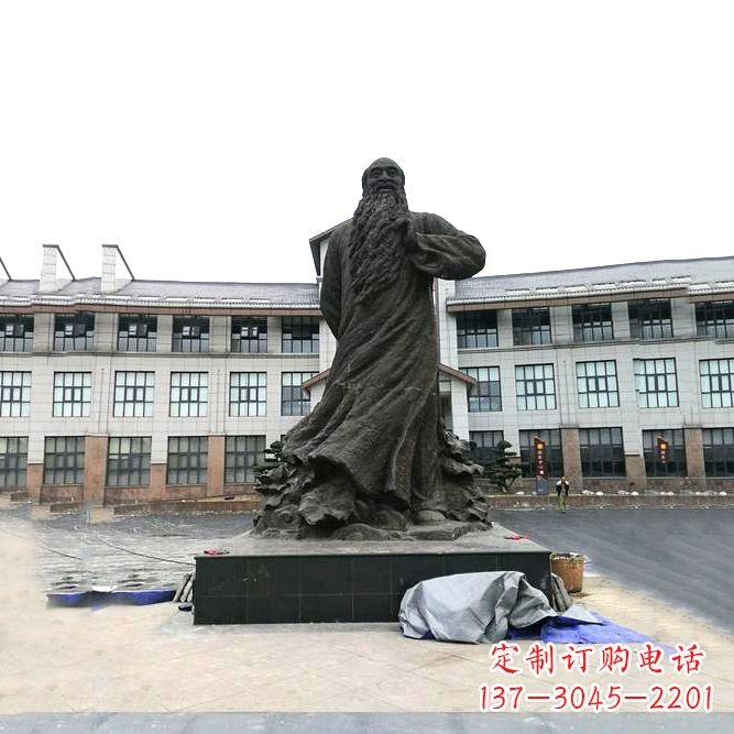 苏州张大千铜雕塑像-景区广场名人雕塑