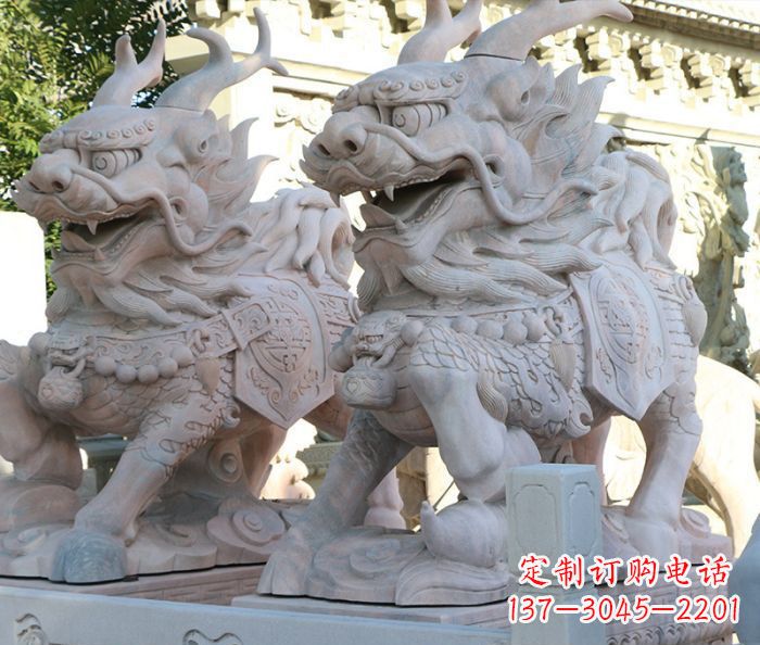 苏州招财瑞兽麒麟石雕 (2)