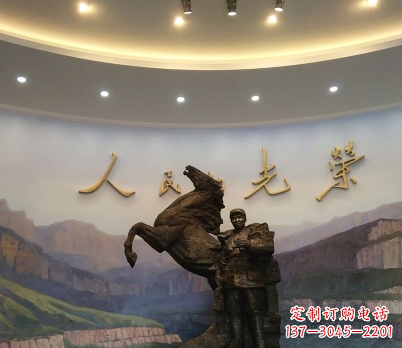 苏州朱德人物景观铜雕