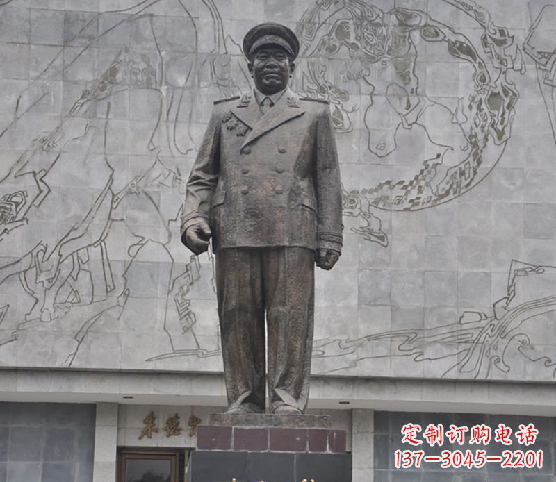苏州朱德人物铜雕