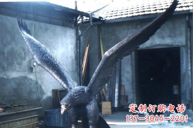 苏州铸铜老鹰企业动物铜雕