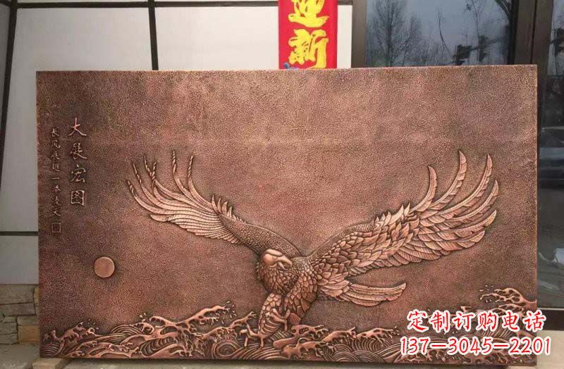 苏州铸铜老鹰浮雕