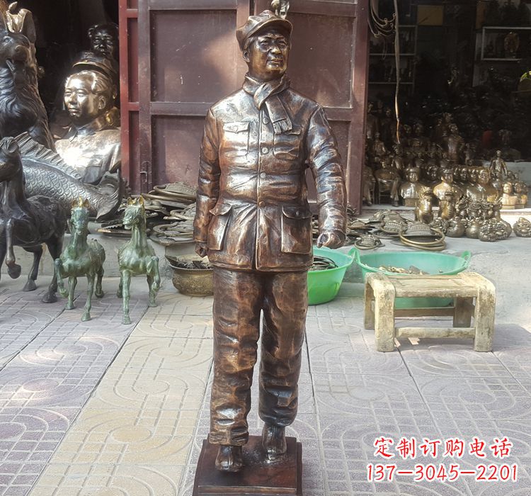 苏州铸铜青年时期毛主席