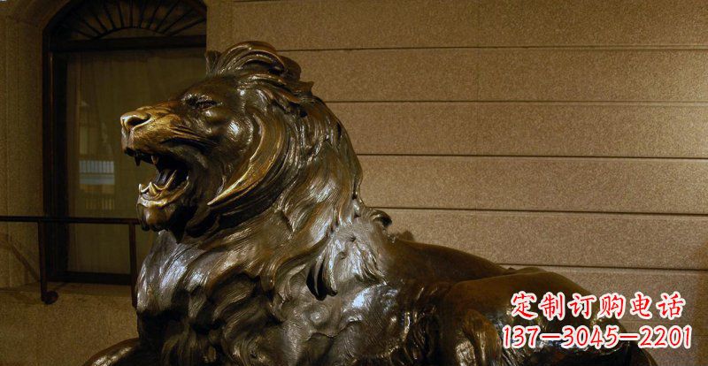 苏州铸铜狮子铜雕 (2)