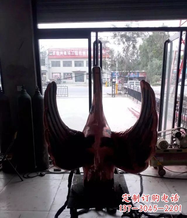 苏州铸铜天鹅公园动物铜雕 (2)