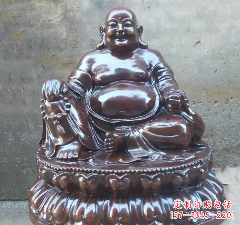 苏州宗教庙宇弥勒佛铜雕