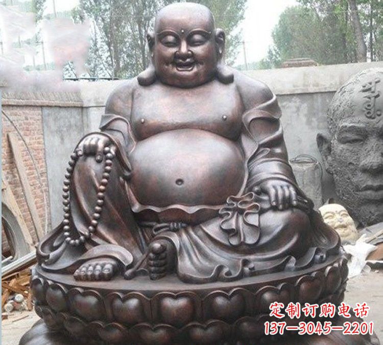 苏州宗教庙宇弥勒佛铜雕222